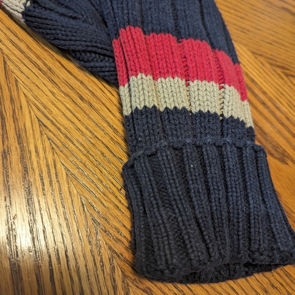Eddie Bauer Men's Chunky Striped Cotton Sweater - Picture 4 of 7